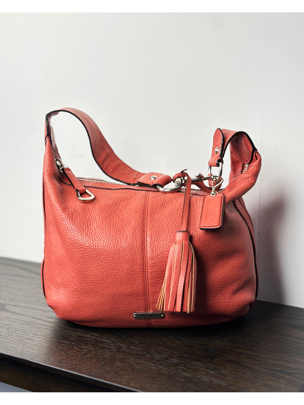 Cartera de cuero sandía 7