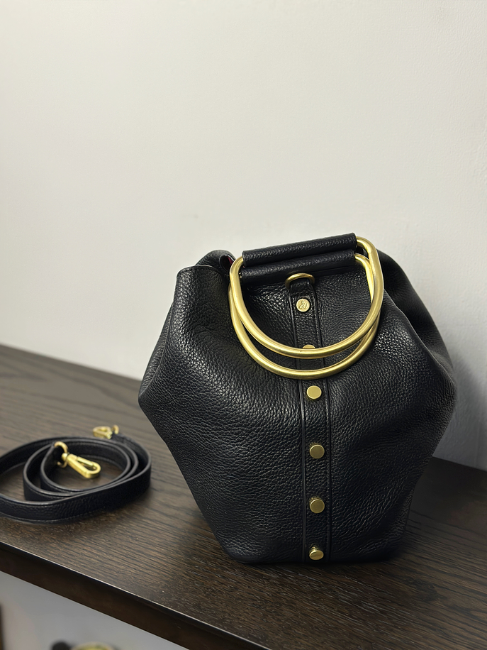 Cartera de cuero negra 2