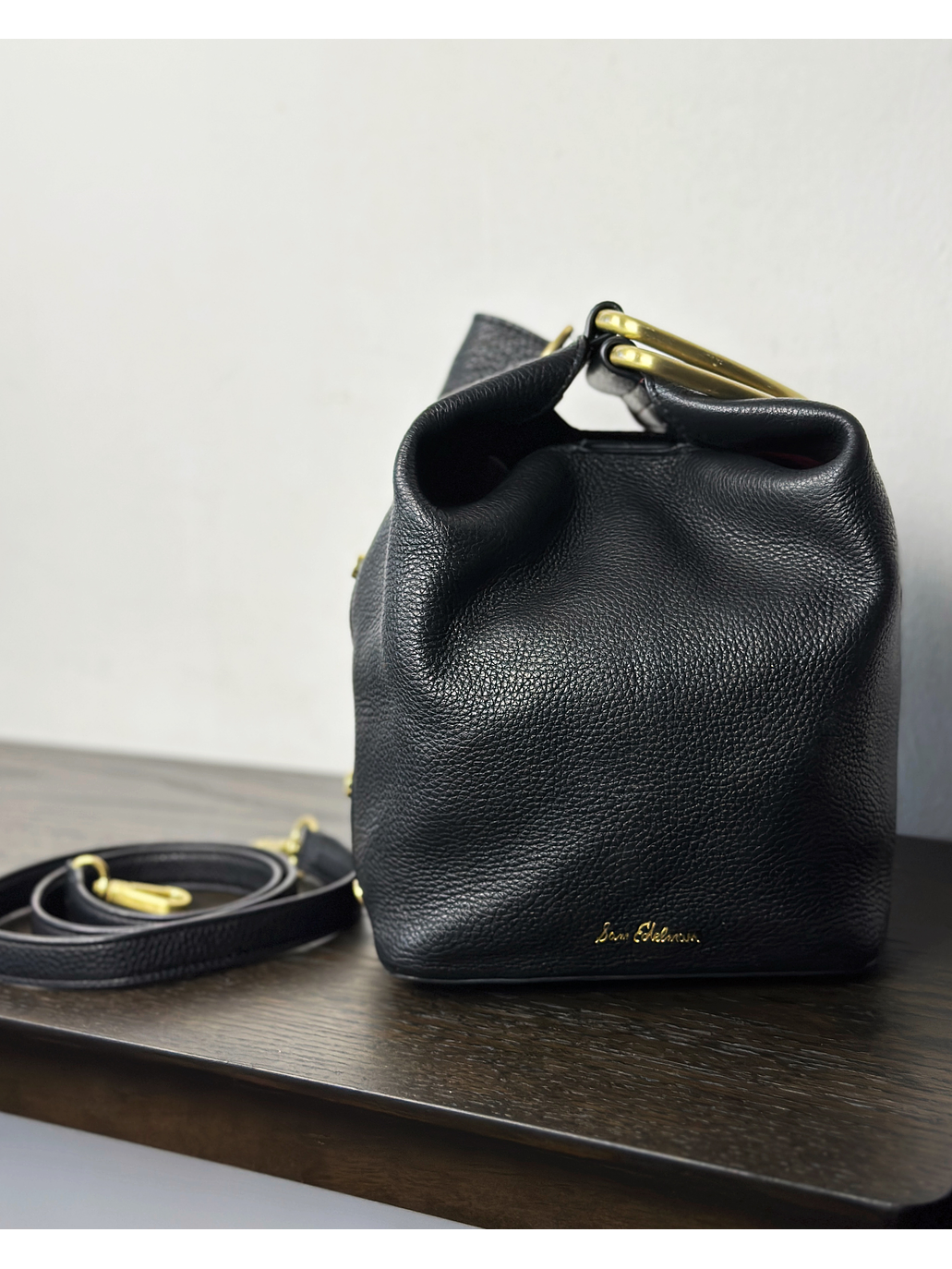 Cartera de cuero negra 3