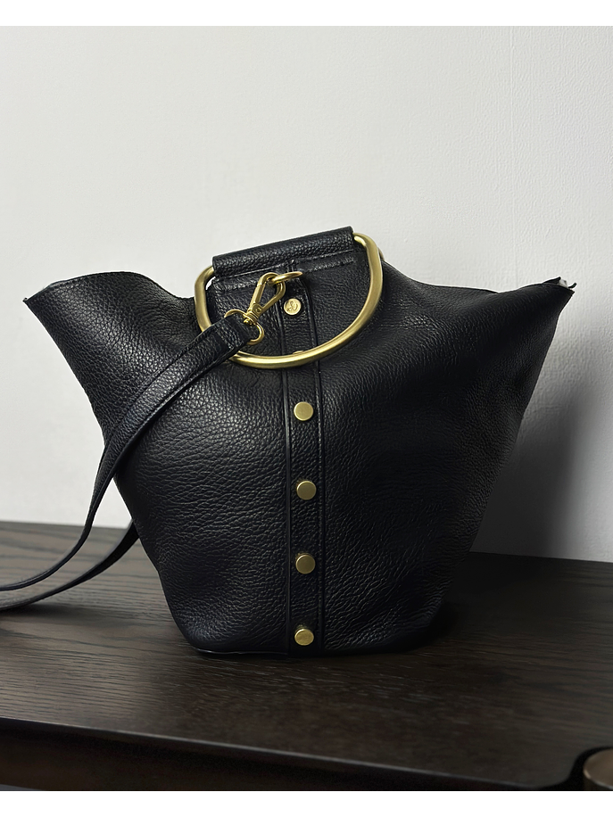 Cartera de cuero negra 4