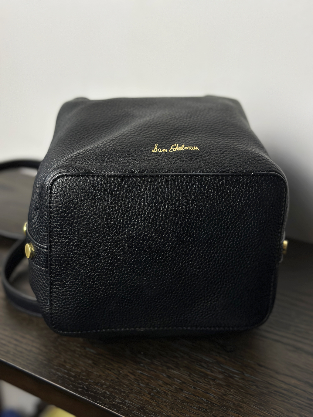 Cartera de cuero negra 5