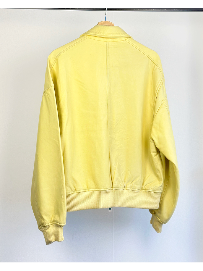 chaqueta de cuero amarilla 5