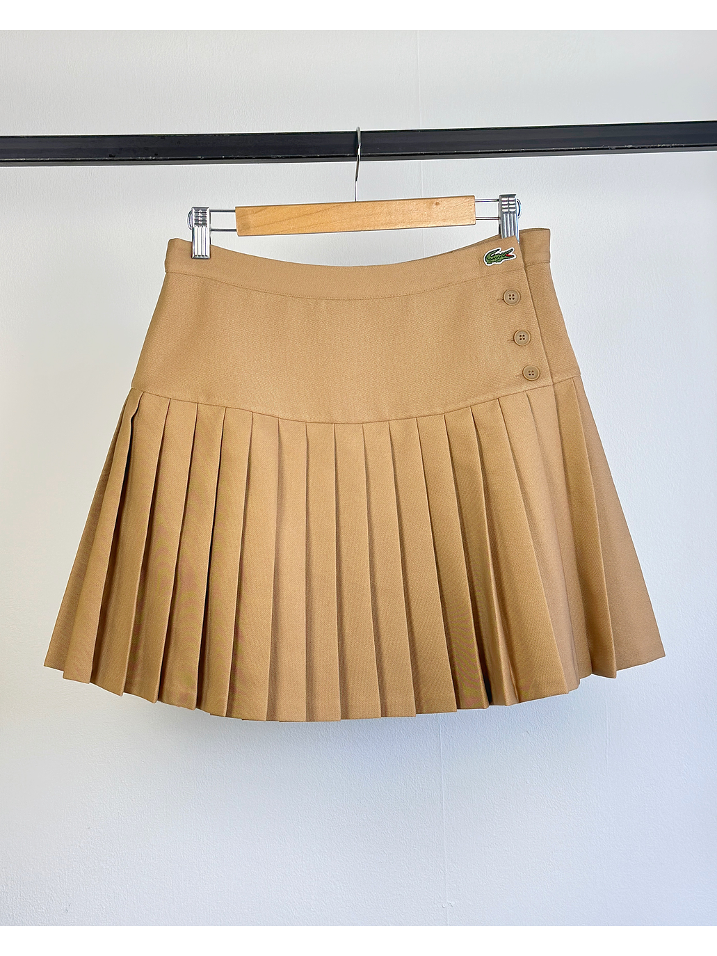 Falda tableada beige 1