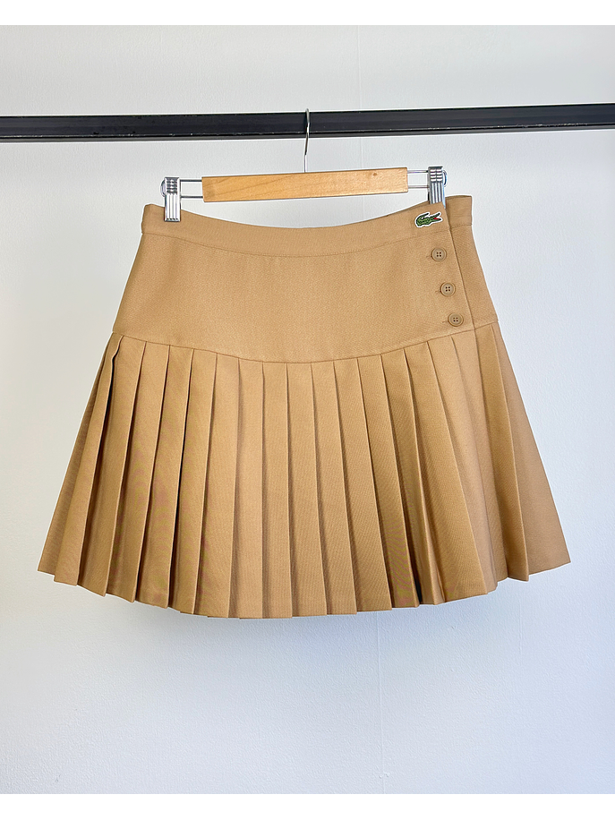 Falda tableada beige 1