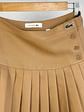 Falda tableada beige - Miniatura 4