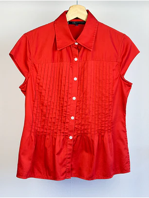 Camisa roja manga corta