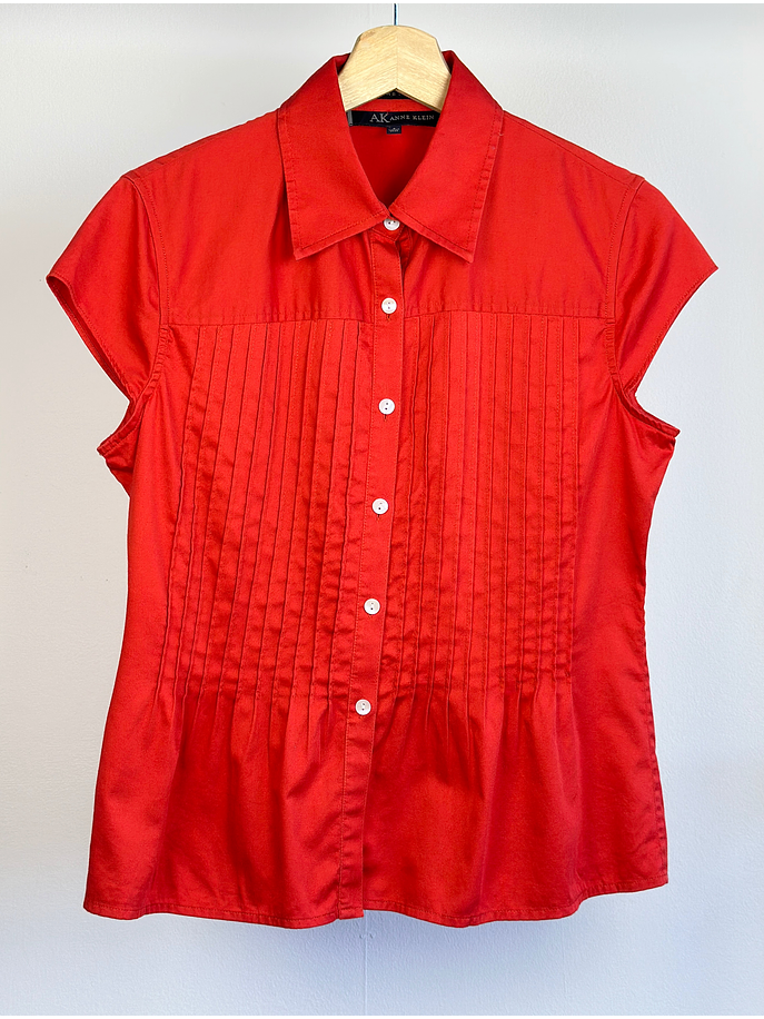 Camisa roja manga corta 1