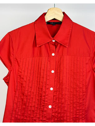 Camisa roja manga corta