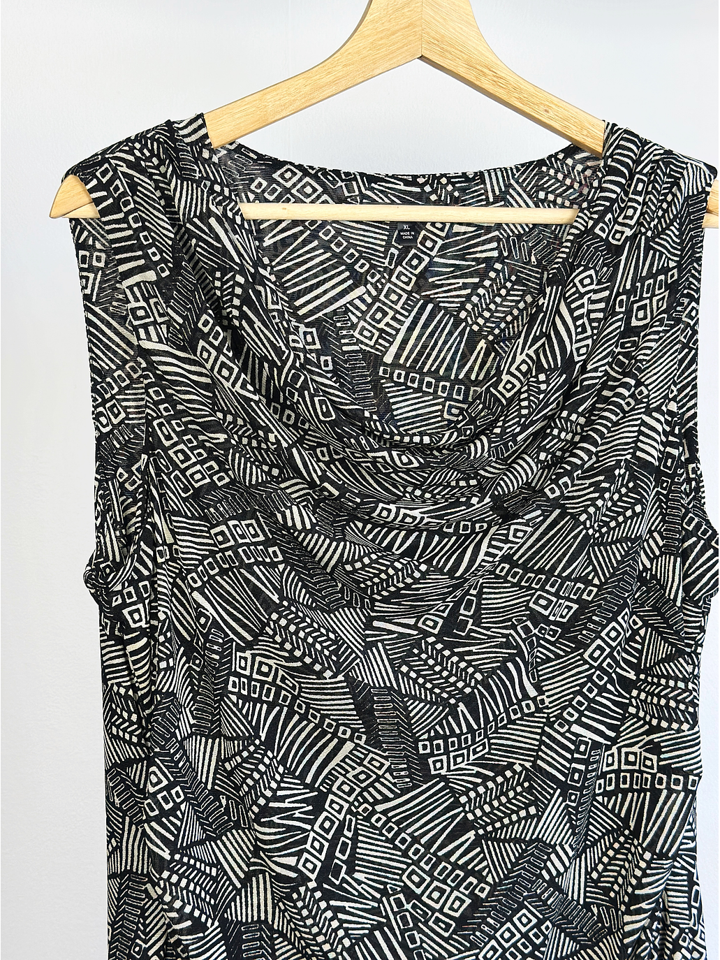 Top de malla drapeado  2