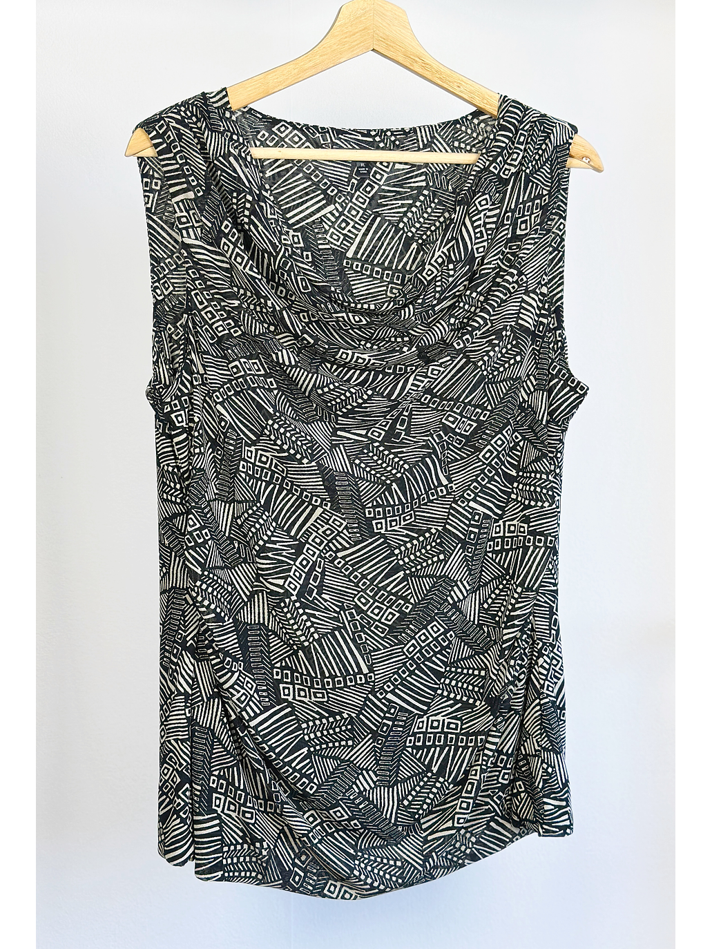 Top de malla drapeado  1