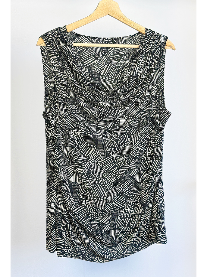 Top de malla drapeado  1