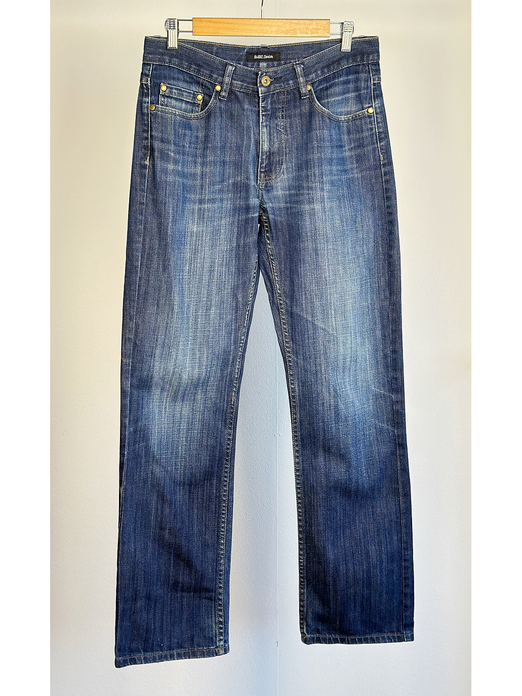 Jeans azul lavado vintage 1
