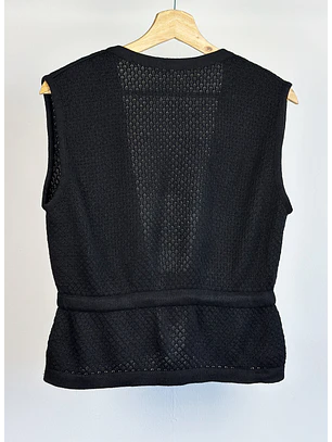 Chaleco sin mangas negro