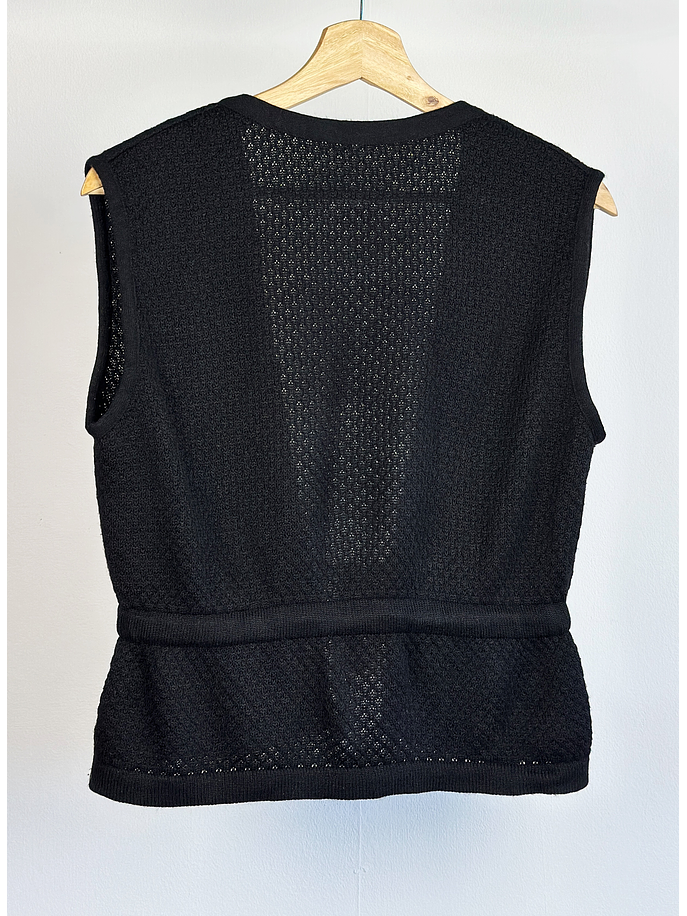 Chaleco sin mangas negro 2