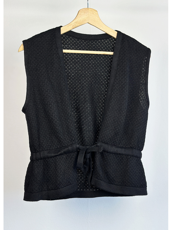 Chaleco sin mangas negro 1