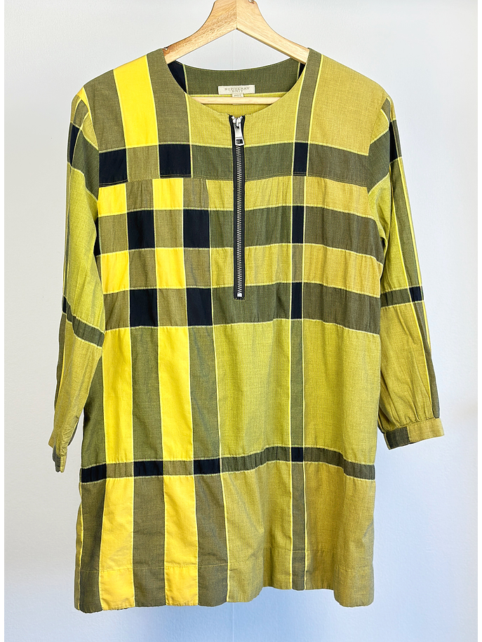 Blusa cuadrillé amarilla  1