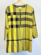 Blusa cuadrillé amarilla  - Miniatura 1