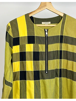 Blusa cuadrillé amarilla 