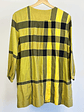 Blusa cuadrillé amarilla  - Miniatura 3
