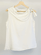 Top blanco cuello caido - Miniatura 1