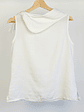Top blanco cuello caido - Miniatura 3