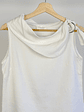 Top blanco cuello caido - Miniatura 2