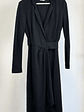 Vestido negro envolvente  - Miniatura 1