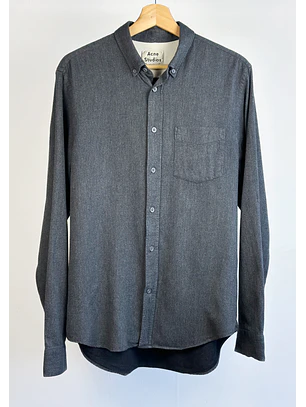 Camisa gris oscuro melange