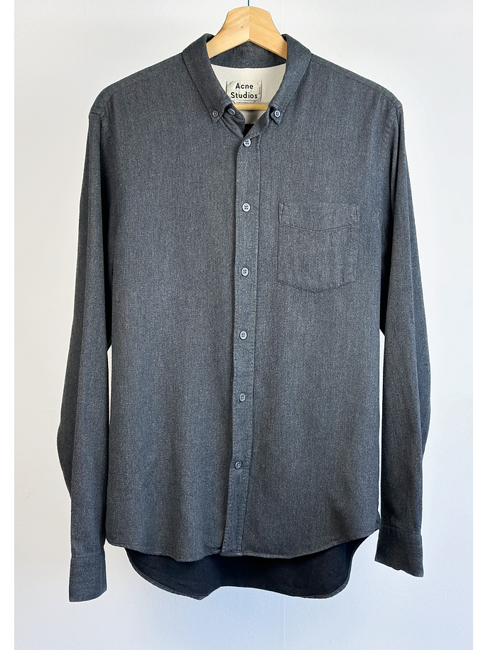 Camisa gris oscuro melange 1