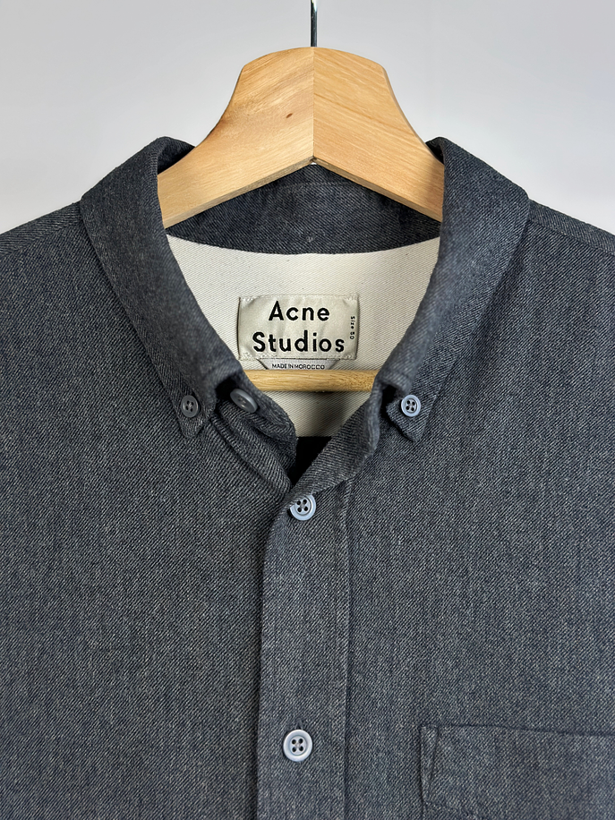 Camisa gris oscuro melange 3