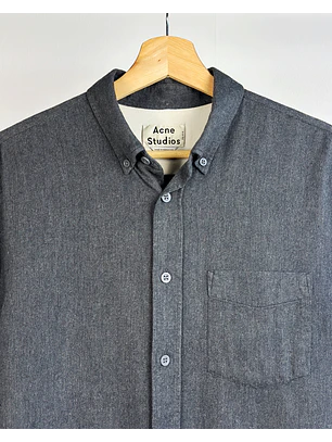 Camisa gris oscuro melange
