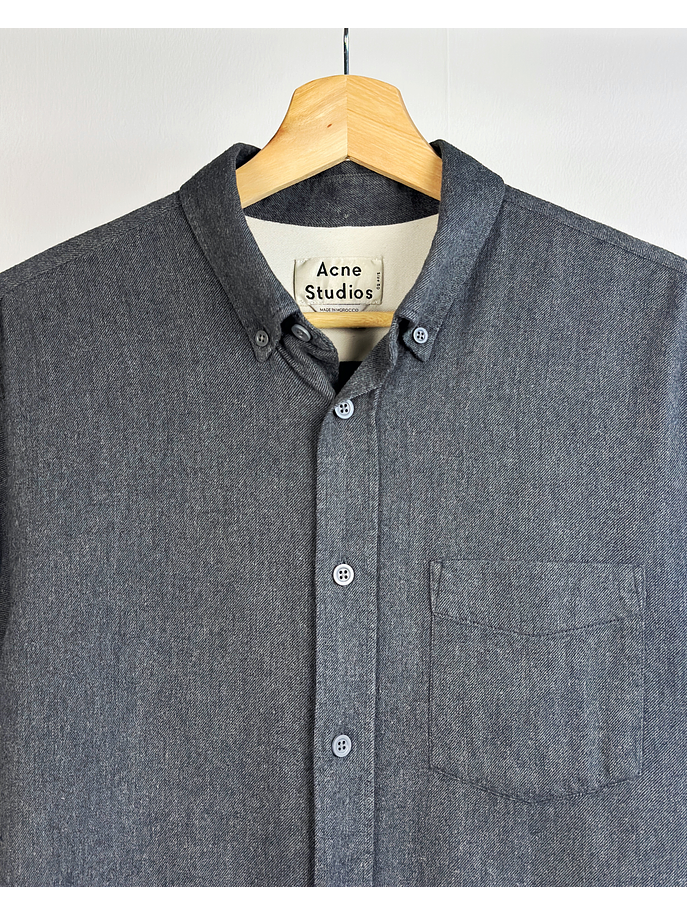 Camisa gris oscuro melange 2