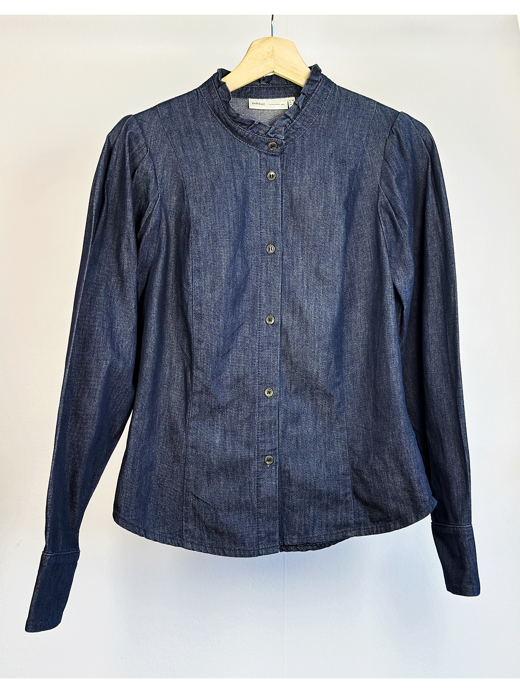 Camisa denim azul oscura  1