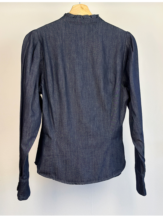 Camisa denim azul oscura  4