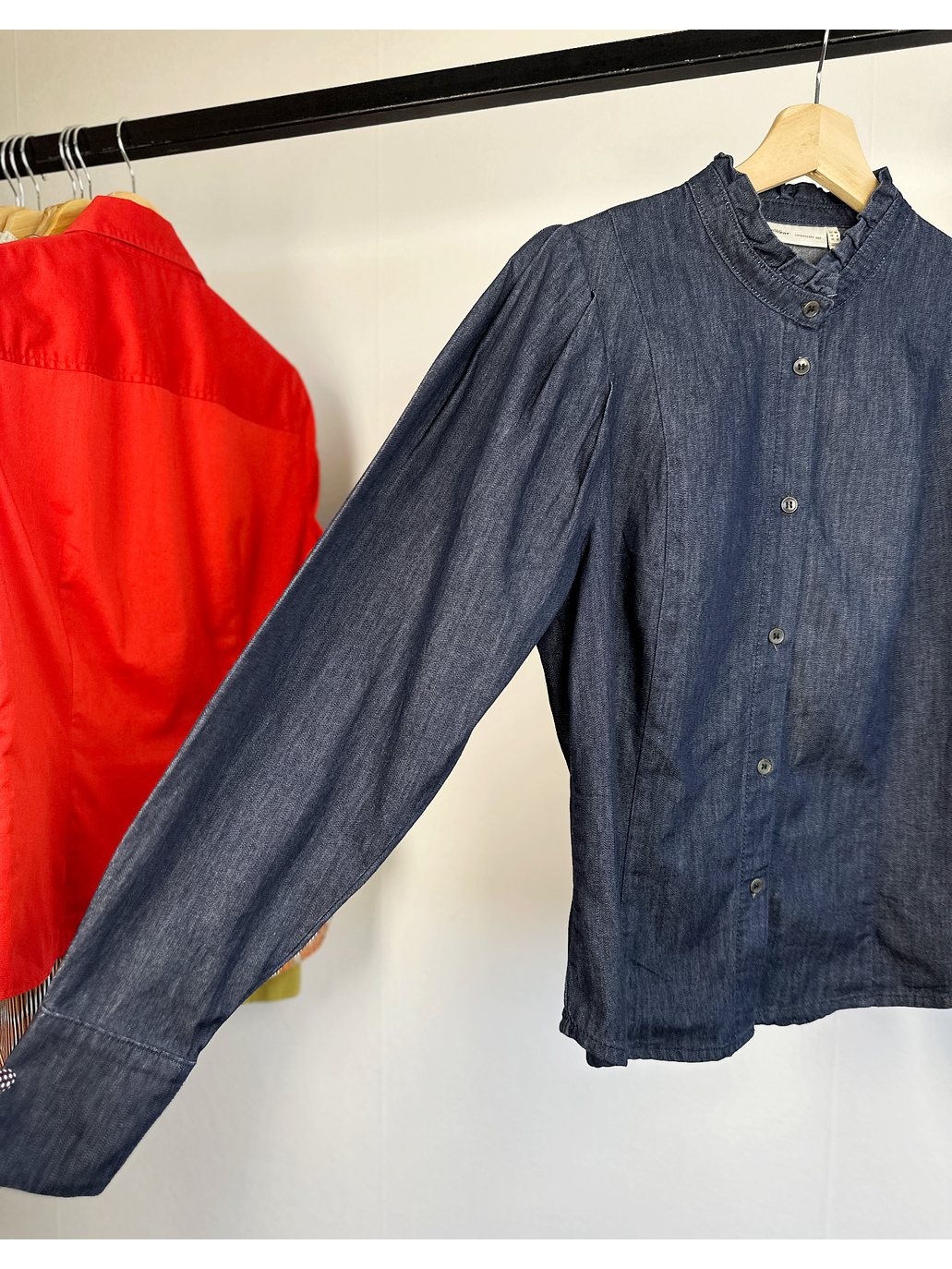 Camisa denim azul oscura  3