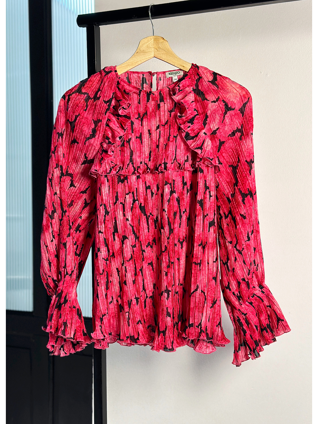 Blusa floreada plisada 1