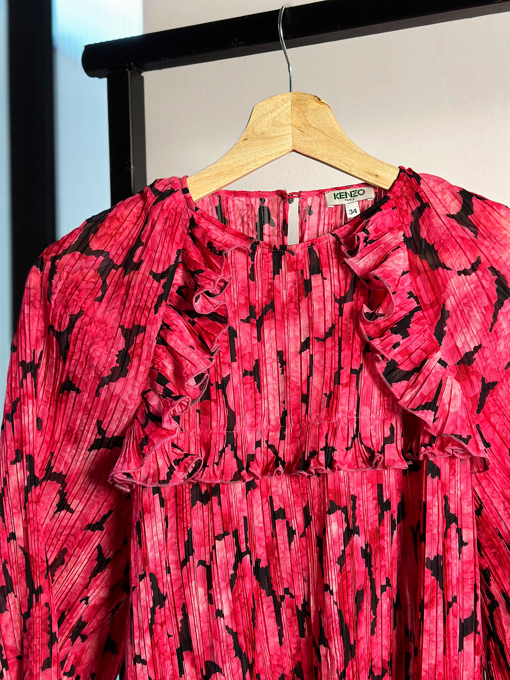 Blusa floreada plisada 2