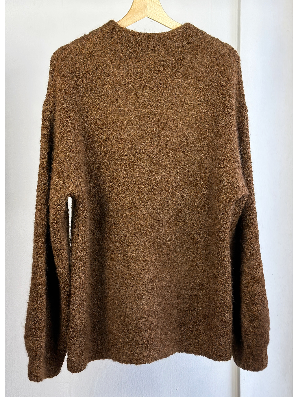 Chaleco café oversize 4