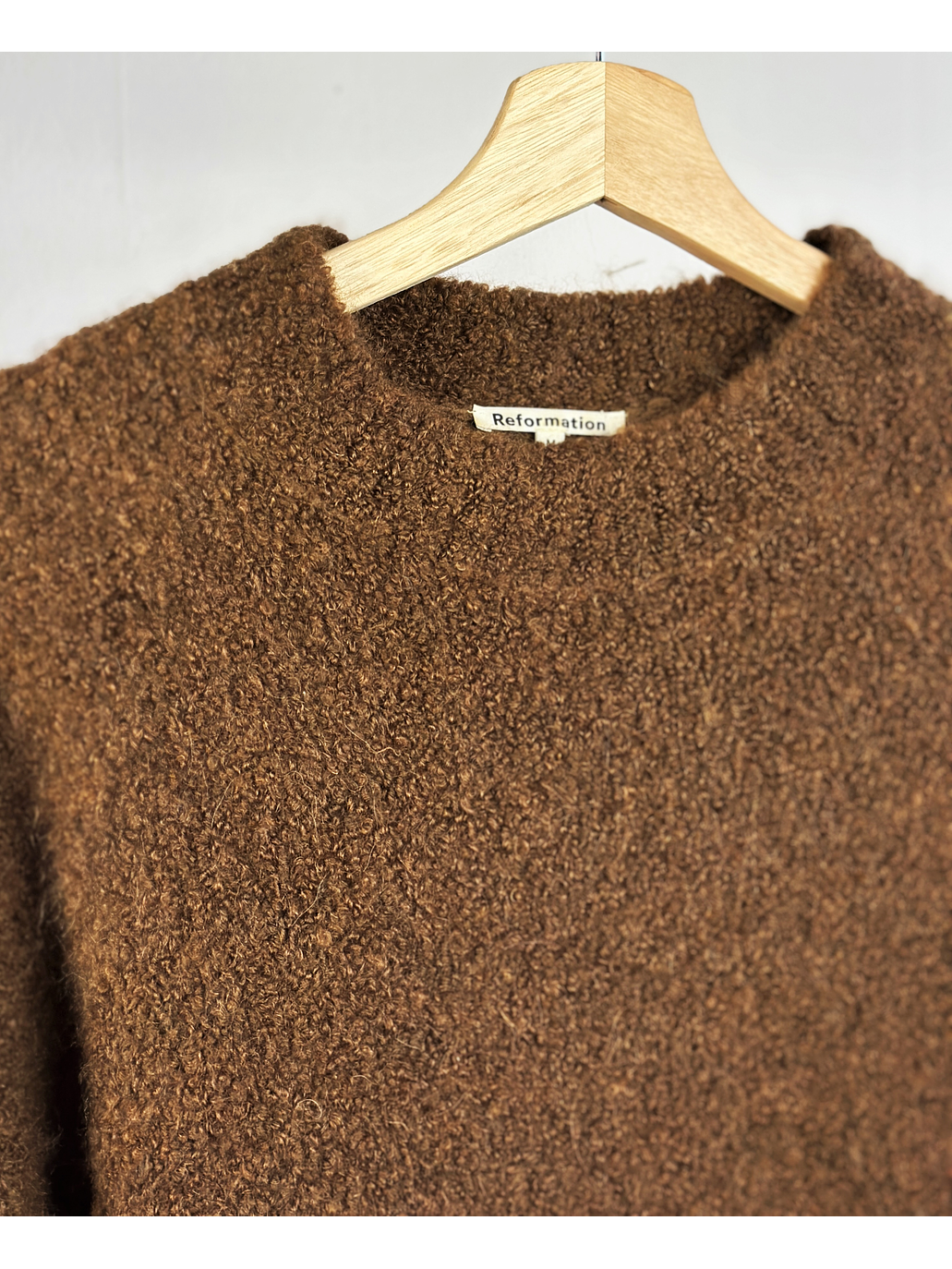 Chaleco café oversize 3