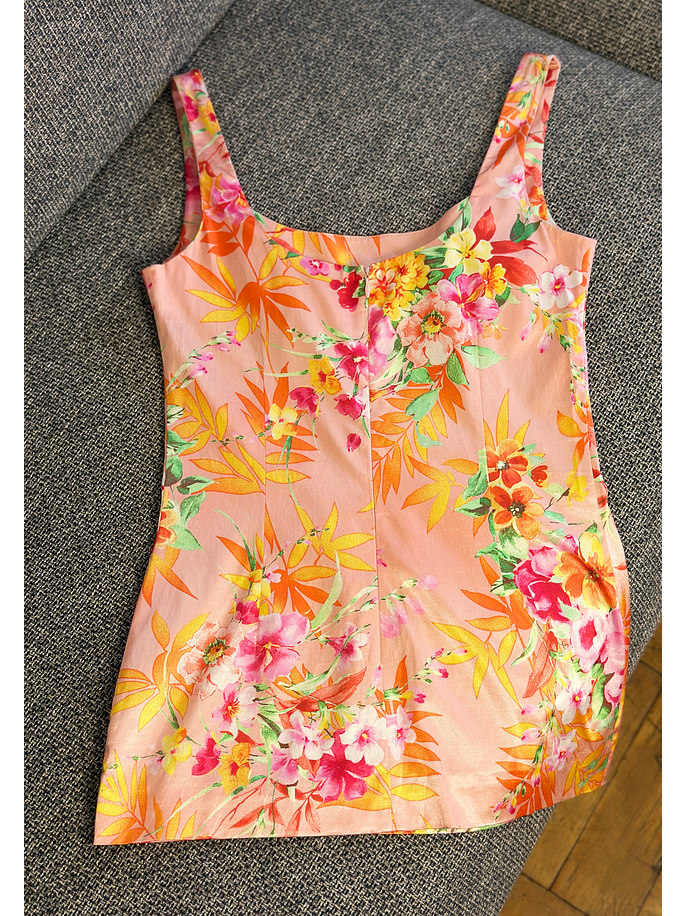 Top floreado satinado 3