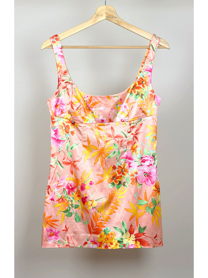 Top floreado satinado 5