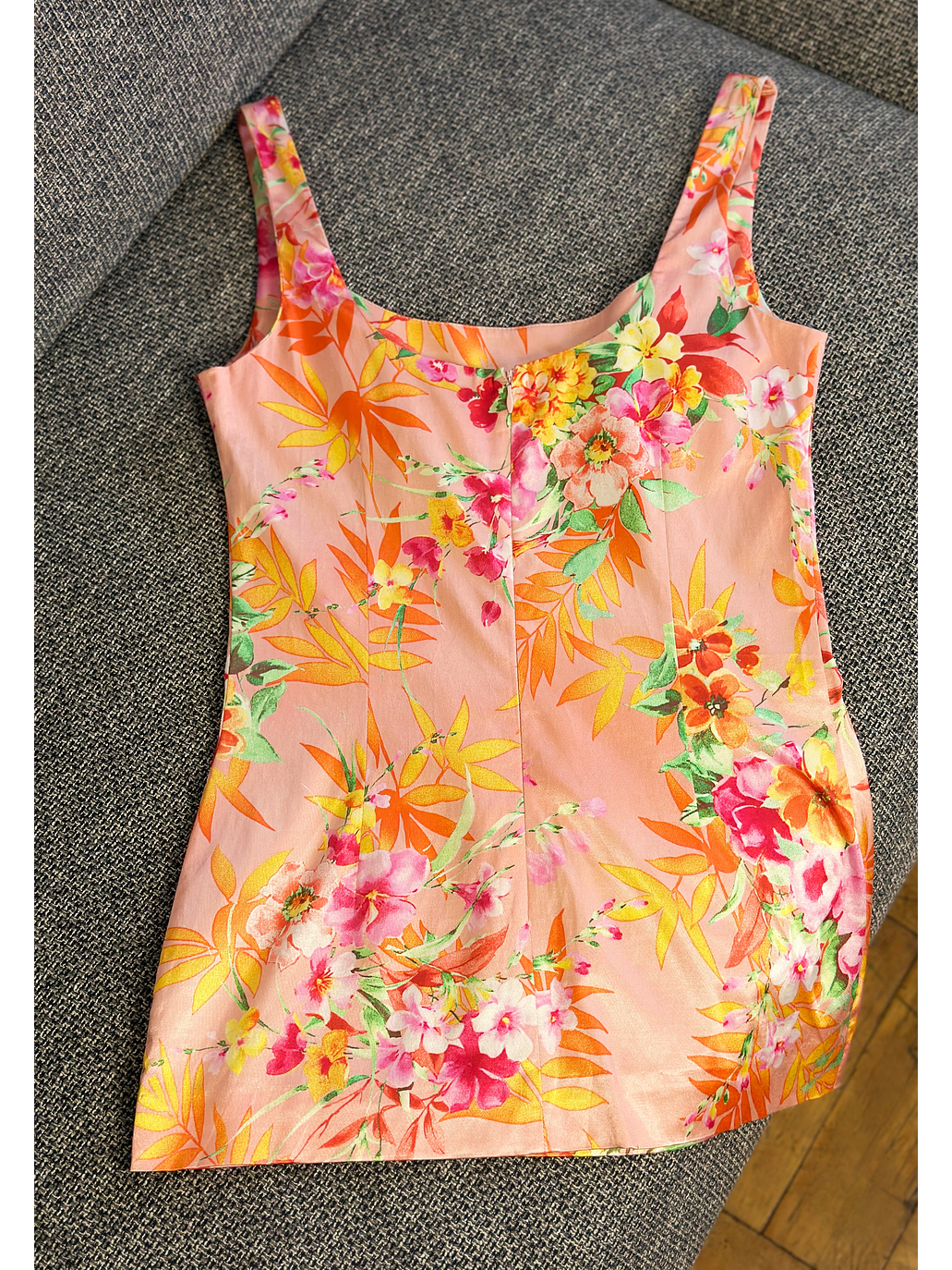 Top floreado satinado 3