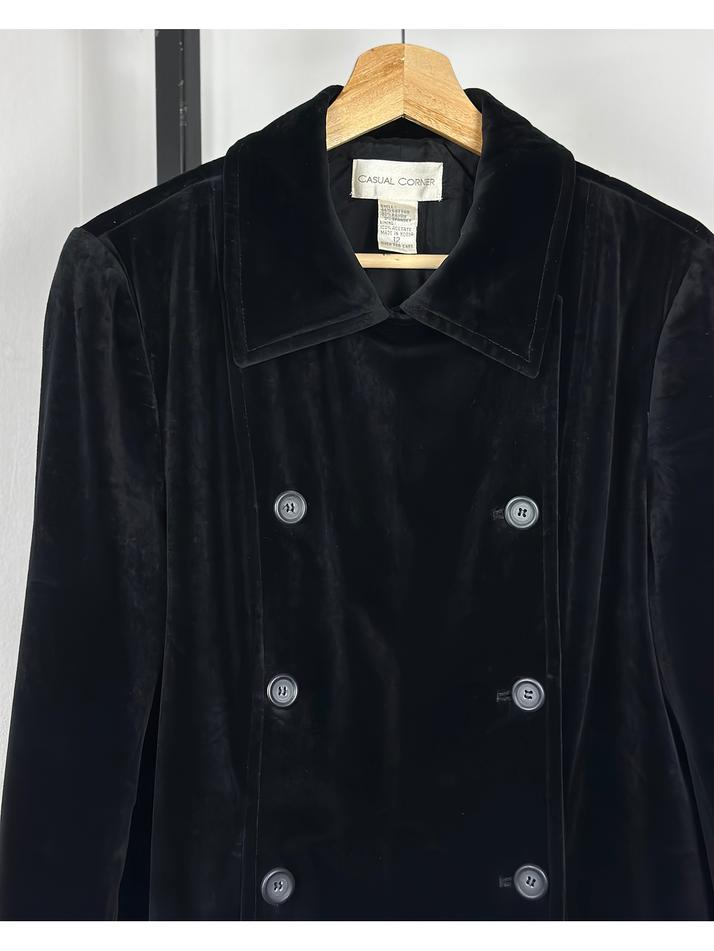 Abrigo negro de plush 2