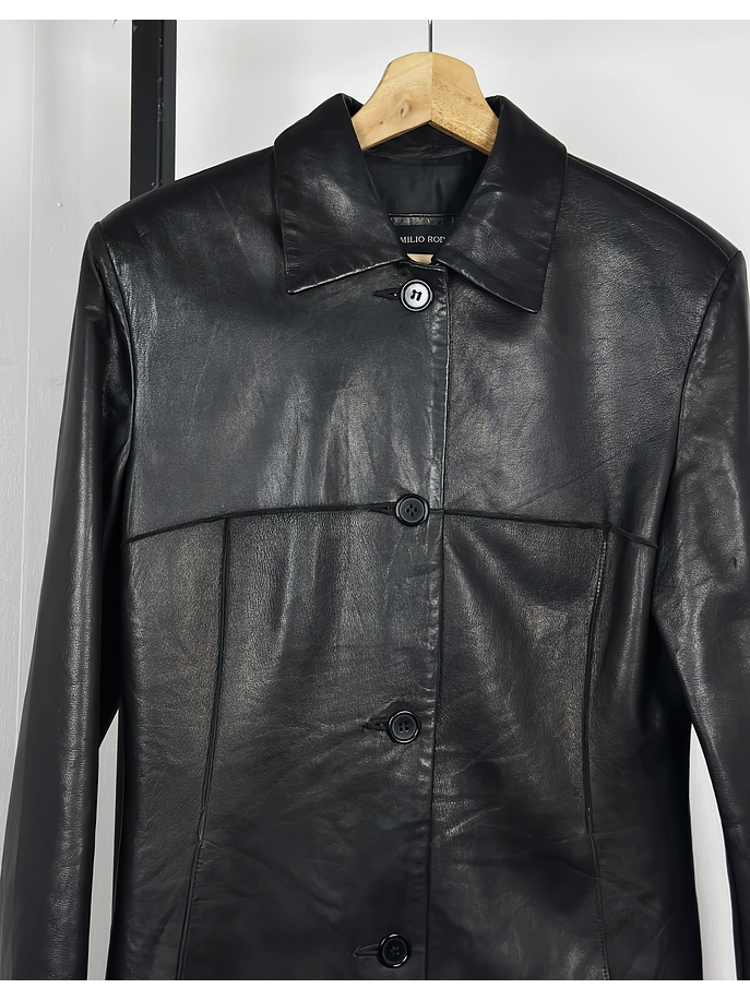 Chaqueta de cuero negra 2