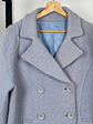 Abrigo celeste de lana - Miniatura 3