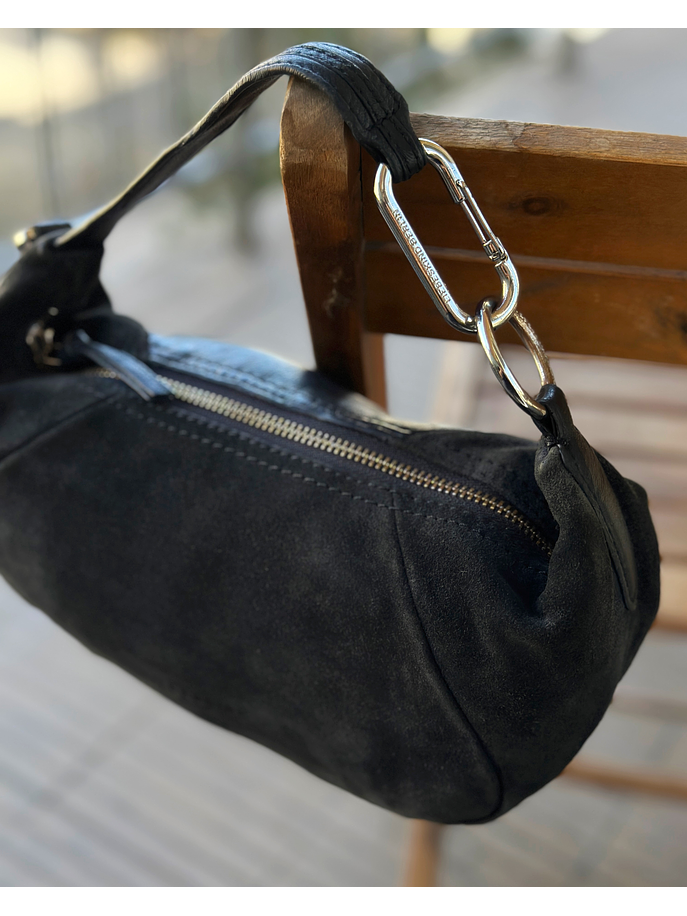 Cartera azul marino de cuero 7