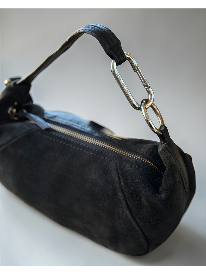 Cartera azul marino de cuero 5