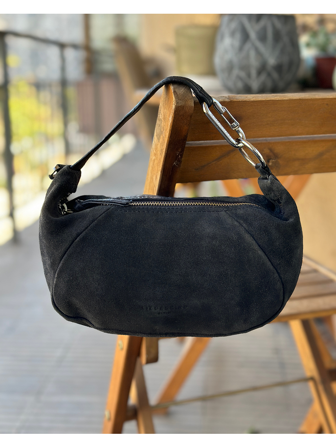 Cartera azul marino de cuero 6