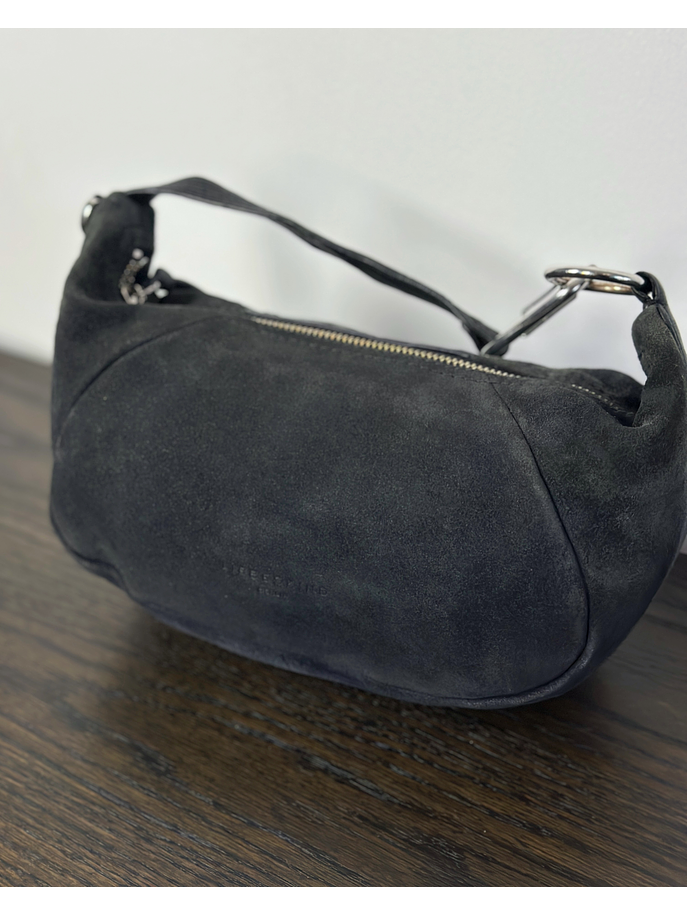 Cartera azul marino de cuero 4