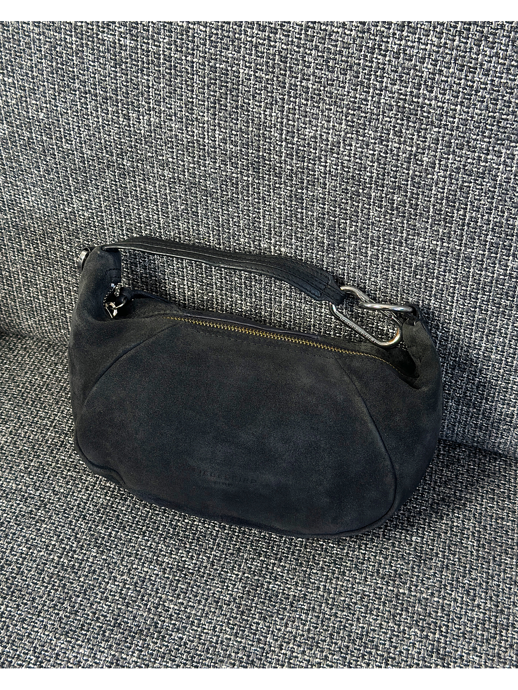 Cartera azul marino de cuero 1